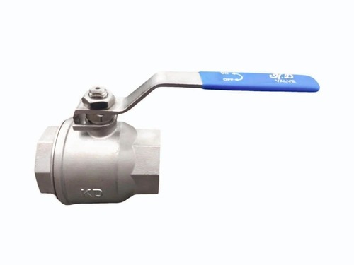 Screwed End Ss Ball Valve - Stainless Steel, 100 MM, Silver | Manual, Water, Industrial RO Plant