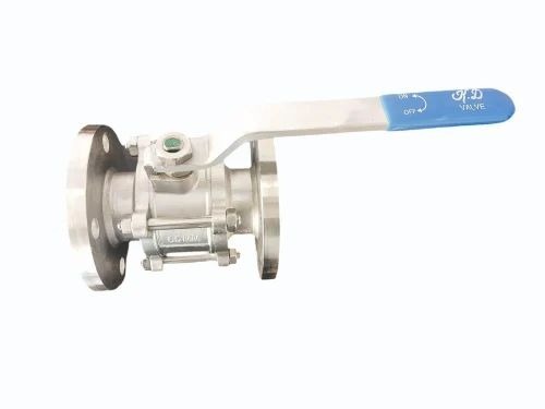 Ss 304 Ball Valve - Stainless Steel, 15-200 mm, Silver | Manual, Flanged and Screw End, For Water Use