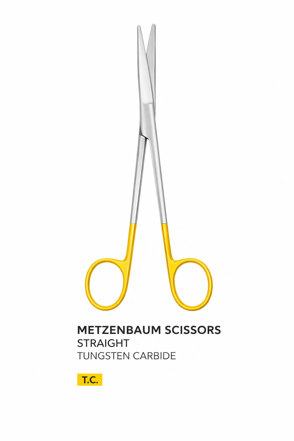 Straight TC Metzenbaum Scissors