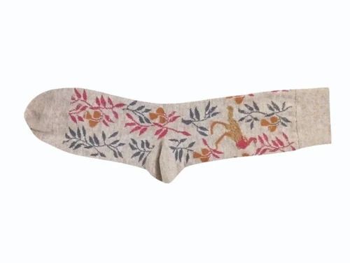 Woolen Beige Women Socks