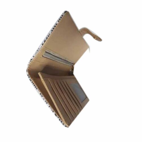 Beige Leather Ladies Wallet