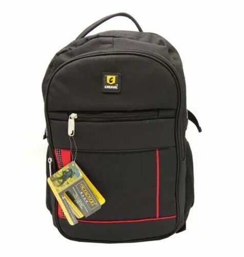 Black Color Men Backpack