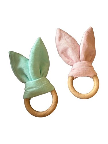 Bunny Ear Baby Teether