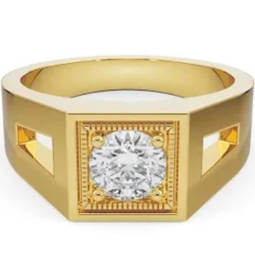 Finger Rings - Metal, Standard Size, Golden | Lightweight, Breathable, Skin-Friendly, Rigid