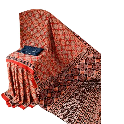Hand Block Printed Pure Cotton Mulmul Sarees