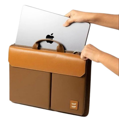 Men Brown Office Laptop Bag 