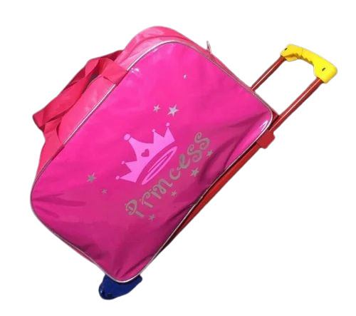 Pink Color Traveling Bag - Lightweight, Durable, Modern Style, Various Sizes, Zipper Closure, Handled