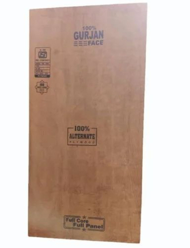 Premium Commercial Plywood - Hardwood 8x4 ft Brown, 12mm Thick | Anti-Borer, Aqua Resistant, Moisture Proof, Robust Strength