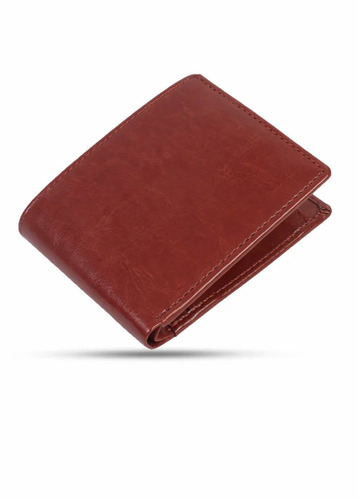 Pu Leather Mens Wallet - A Grade Brown, Standard Size | Open Closure, Folded, Stylist, Long Lasting, New