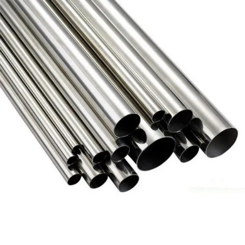 Round Steel Pipe - Steel Standard Size Metallic Silver Galvanized Finish | Hot Rolled Rust and Water Resistant Industrial Use