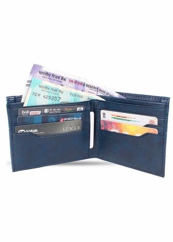 Stylist Blue Leatherette Wallet