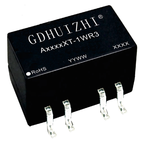 A_XT-1WR3 Series SMD DC/DC Voltage Power Module Converter - Plastic Material, 1W, 1500VDC Isolation | Heat Proof, Fixed Voltage, Short Circuit Protection