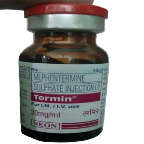 Mephentermine Injection - Clear Colorless to Pale Yellow Solution 95-105% Assay | Freely Soluble in Water Slightly Soluble in Alcohol
