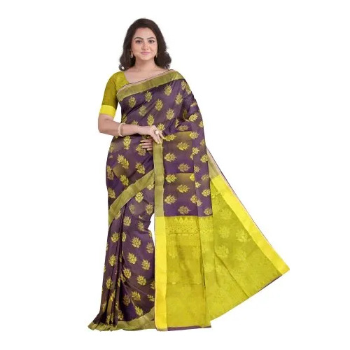 Multicolor Banarasi Silk Linen Saree