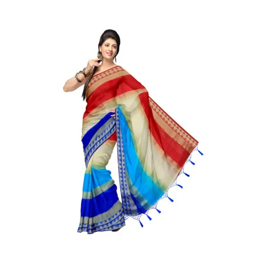 Multicolor Manipuri Kota Saree With Jhalar