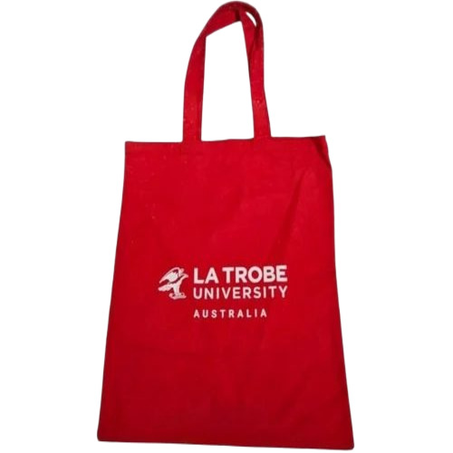 Red Printed Cotton Carry Bag