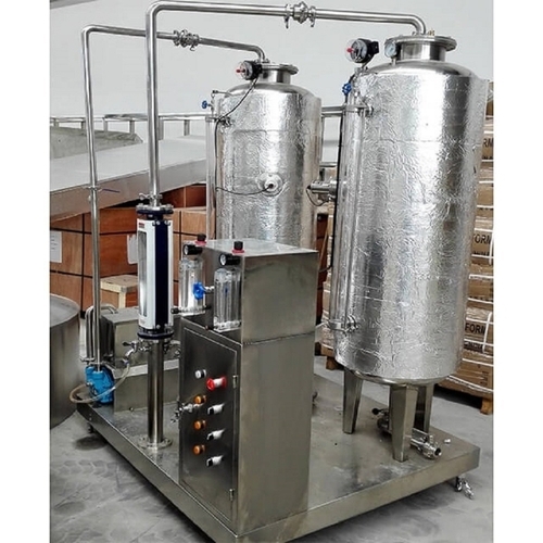 Soda water bottling plant