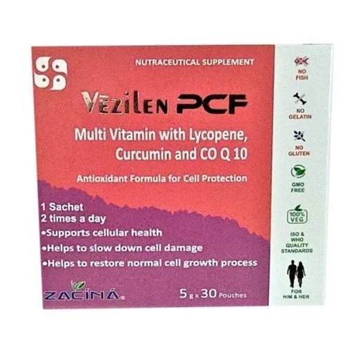 Vazilen Pcf Nutrition Supplement - Vegetarian, Tablet, 5g x 30 Sachets | Clinically Proven, Safe, Chemical-Free, Promotes Growth