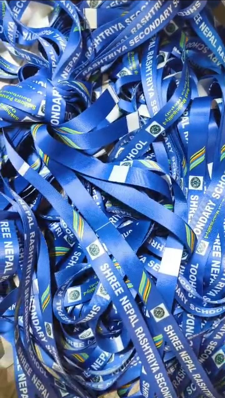 16Mm Lanyard Printing Service - Color: Blue