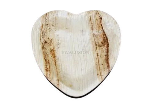 Areca 6.5 Inch Heart Shaped Plate