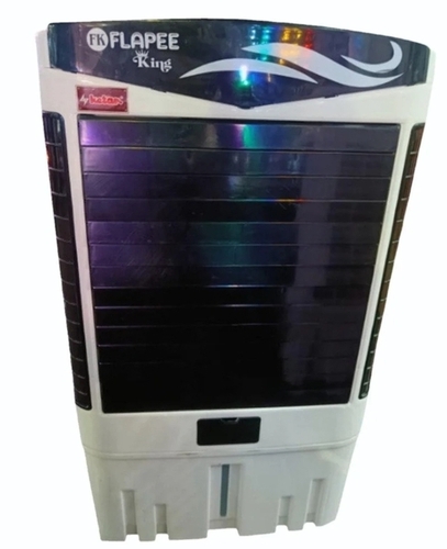 Black 100l Desert Air Cooler - Plastic, White Exterior, 220V | High Airflow, Large Water Tank, Energy Efficient, Portable Design