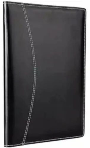 Black Pu Leather File Folder