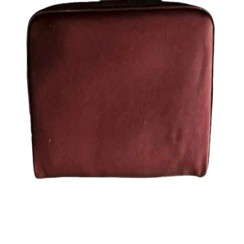 Brown Rexine Zipper Jewelry Bag