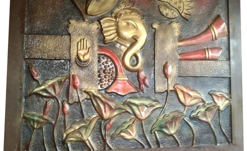 Fiberglass Ganesha Wall Mural
