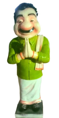 Fiberglass Welcome Statue - 5 Feet, Multicolor, UV-Protected Finish | Weather-Resistant, Lightweight, Durable