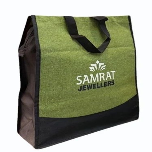Green Printed Shopping Bag