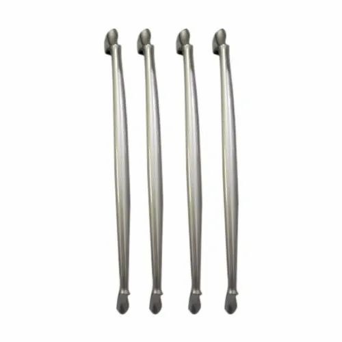 Modern Door Handle - Zinc, Various Sizes, Silver | Polished Finish, Anti Corrosion, Screw-In Installation