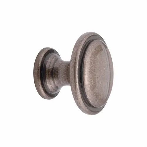 Plain Door Knob - Zinc Alloy, 1-3 Inch, Silver | Galvanized, Anti Corrosion, Screw-in Mount