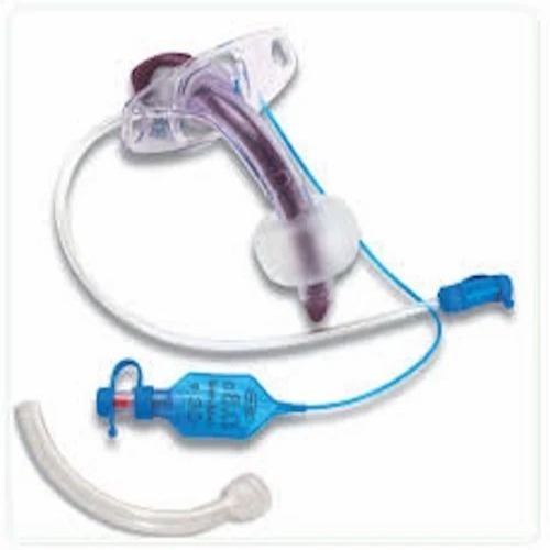 15 Mm Tracheostomy Tube - PVC 6 Mm, Sterilized | Silver Color, New Condition