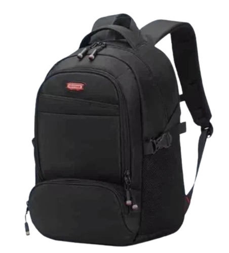 20l Black Nylon School Bag
