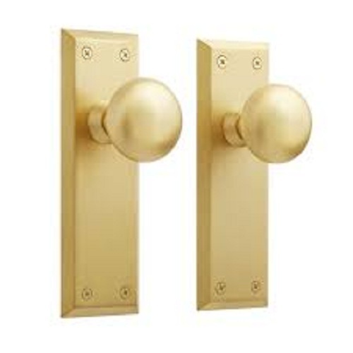 Brass Door Knobs - Coating Type: Yes