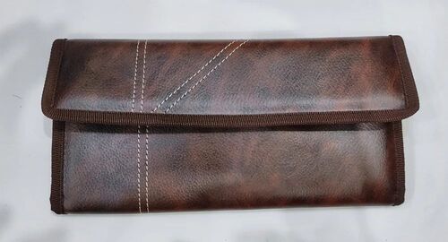 Brown Check Book Holder