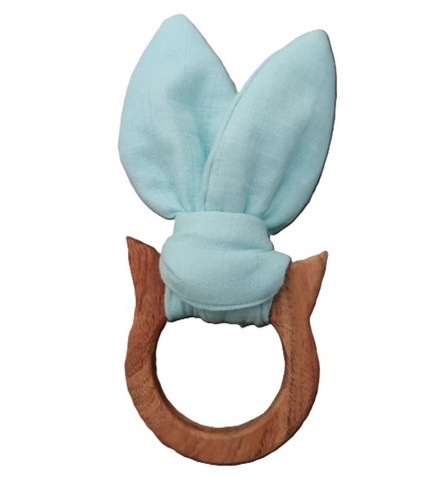 Bunny Ear Wooden Teether