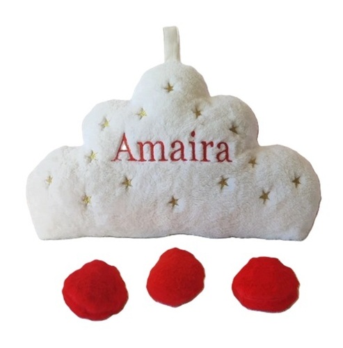 Cotton Cloud Hanging Stuffed Soft Toy - Cotton Standard White, Fluffy Texture, Durable Stitching, Washable Cover