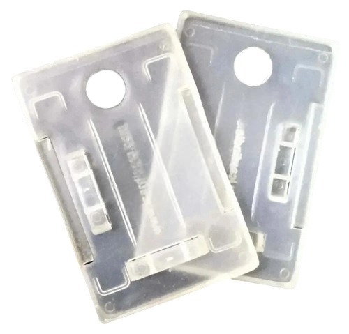 Heavy Transparent One Sided Plastic Id Card Holder