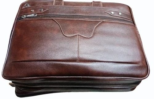 Men Brown Pu Leather Office Bags