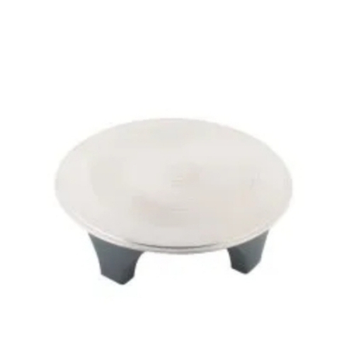 Polpat Steel Chakla - Stainless Steel, Round Shape, Transparent | Handle, Customize Size