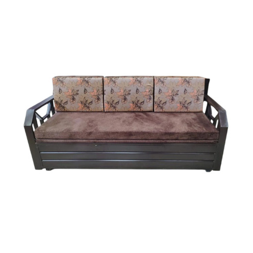 Powder Coated Metal Sofa Cumbed - Seating for 3-4 Persons, Storage, Foldable | Durable, Eco-Friendly, Skin Friendly