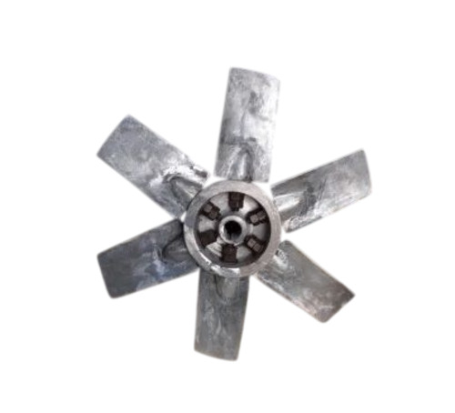 Silver Aluminum Fan Blade - 12 Inch, Electric Powered, Heavy Duty | Industrial Use, 3.5 kg, 1 Year Warranty
