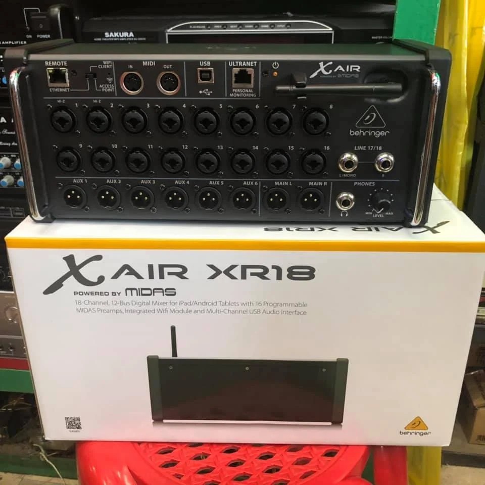Behringer X Air X18 iPad/Android Digital Mixer with Wi-Fi and USB Recorder