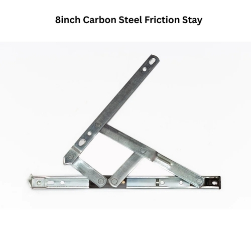 Carbon Steel Friction Stay - 8 Inch, Silver, Galvanized | Smooth Operation, Wear Resistant, Precision Engineered, Heat Treated