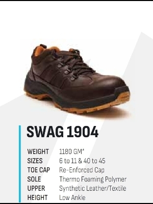 Steel Toe Safety Shoes Hillson Swag 1904 - Insole Material: Pu