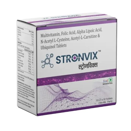 Stronvix Alpha Lipoic Acid NAC Acetyl L-Carnitine Tablets Neuropathy Medicine