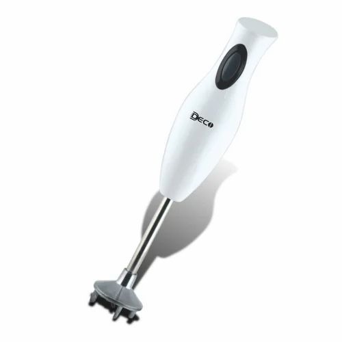 Deco Hand Electric Blender - Stainless Steel, 220V 201-300W, White and Silver | Home Use, Single Phase