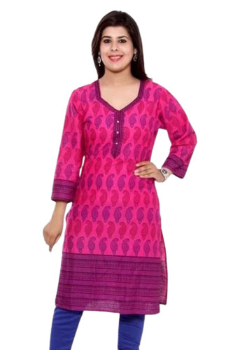 Designer Printed Cotton Kurti