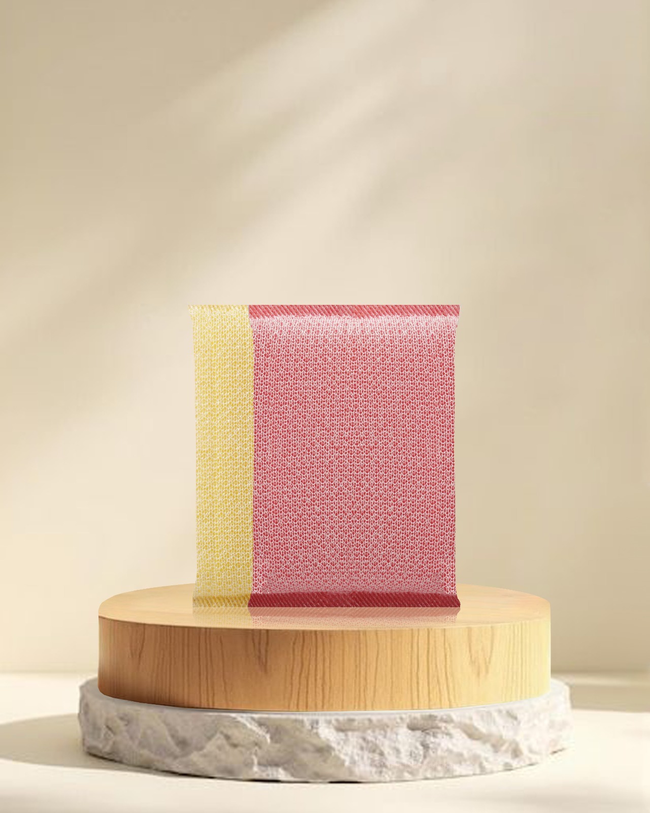 Foam Net Scrub Pad 90 mm x 130 mm x 17 mm | Non-Scratch Kitchen Cleaning Pad